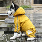 4-Leg Waterproof Dog Raincoat