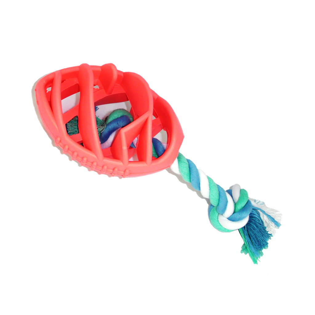 Rubber Football Rope Chew Toy - Pawfection