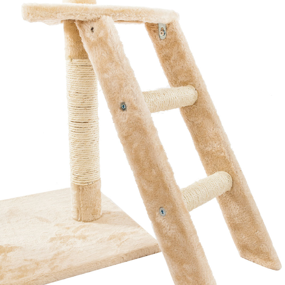 60" Sisal Rope Plush Cat Climb Tree - Pawfection