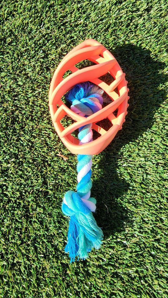 Rubber Football Rope Chew Toy - Pawfection