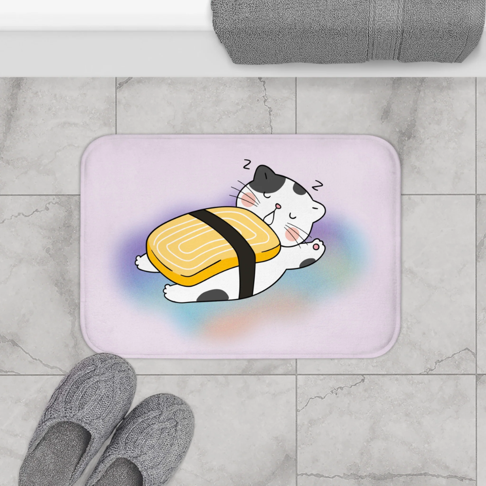 Adorable Cat Sushi Bath Mat - Pawfection