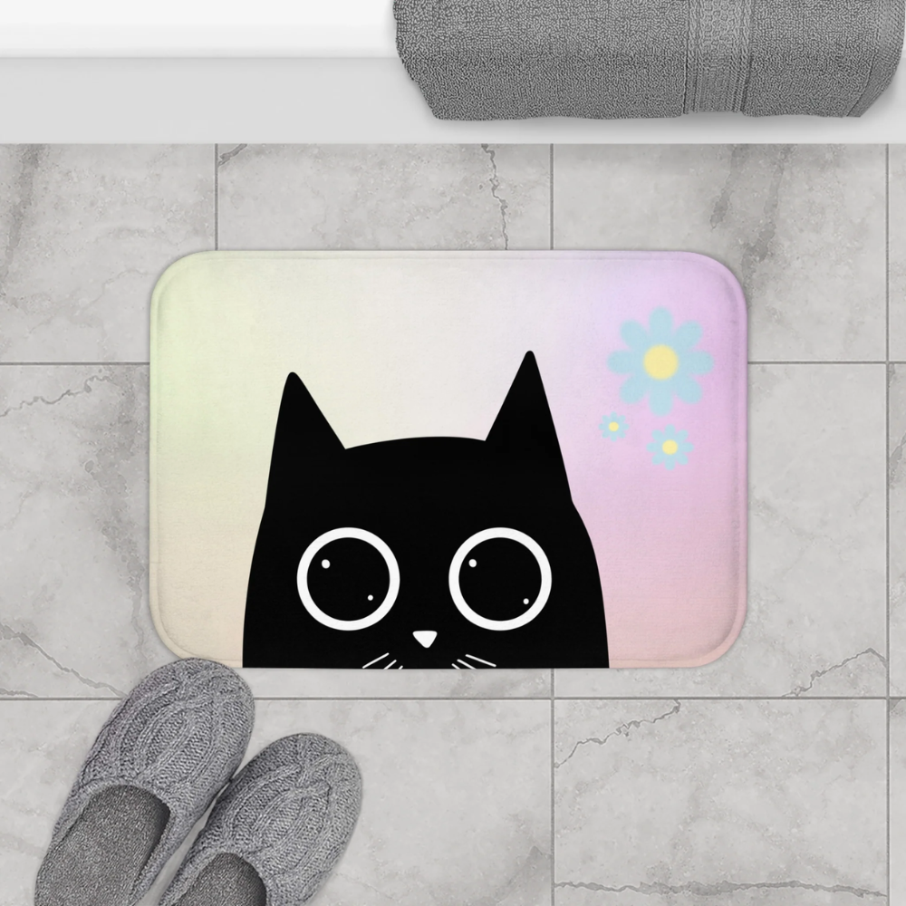 Adorable Cat Anime Bath Mat - Pawfection