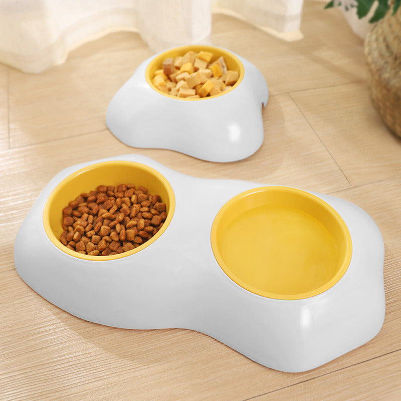 Egg-shaped Pet Bowl Drinking Water Single Bowl Double Bowl Dog Bowls - Pawfection