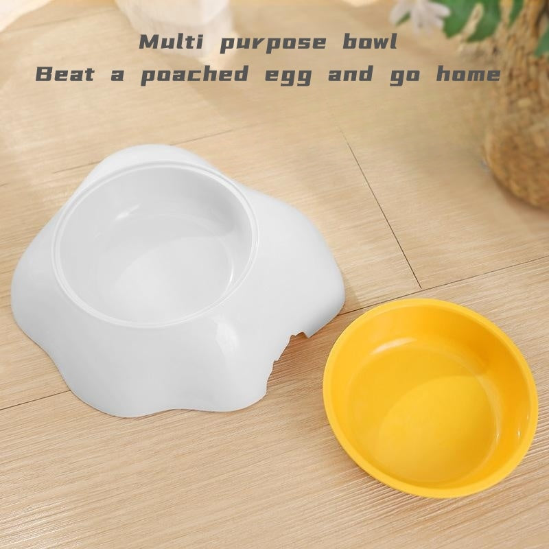 Egg-shaped Pet Bowl Drinking Water Single Bowl Double Bowl Dog Bowls - Pawfection