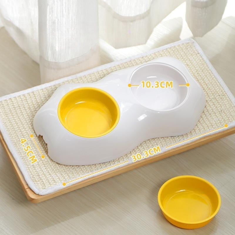 Egg-shaped Pet Bowl Drinking Water Single Bowl Double Bowl Dog Bowls - Pawfection