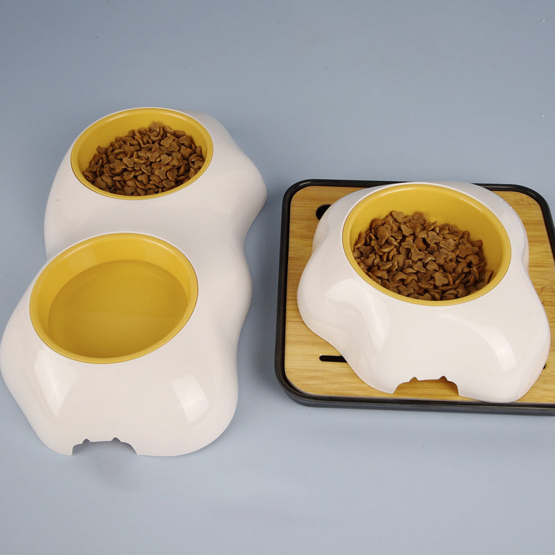 Egg-shaped Pet Bowl Drinking Water Single Bowl Double Bowl Dog Bowls - Pawfection