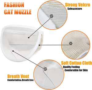 Transparent Breathable Anti-Bite Cat Muzzle