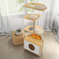 Cat Apartment Tower with Feeding Station