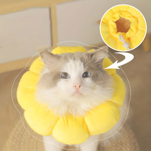 Soft Sunflower Pet Recovery Collar
