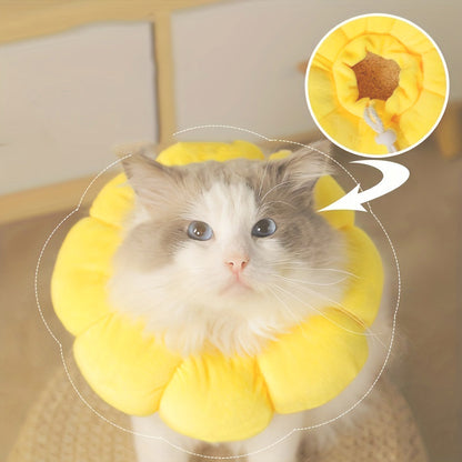 Soft Sunflower Pet Recovery Collar