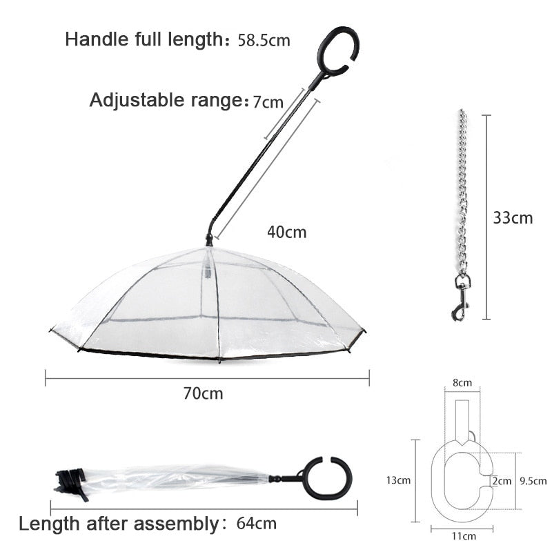 Pet Transparent Umbrella - Pawfection