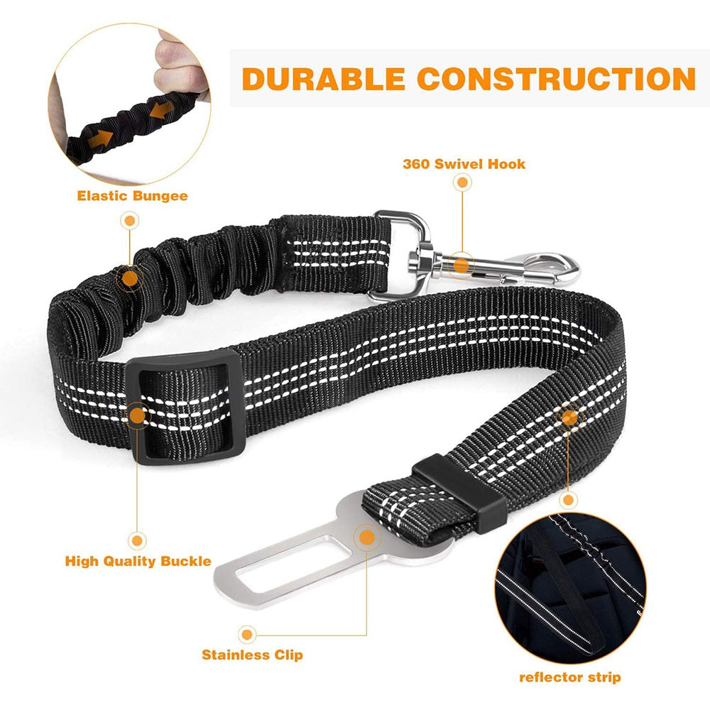 Upgraded Adjustable Dog Seat Belt - Pawfection