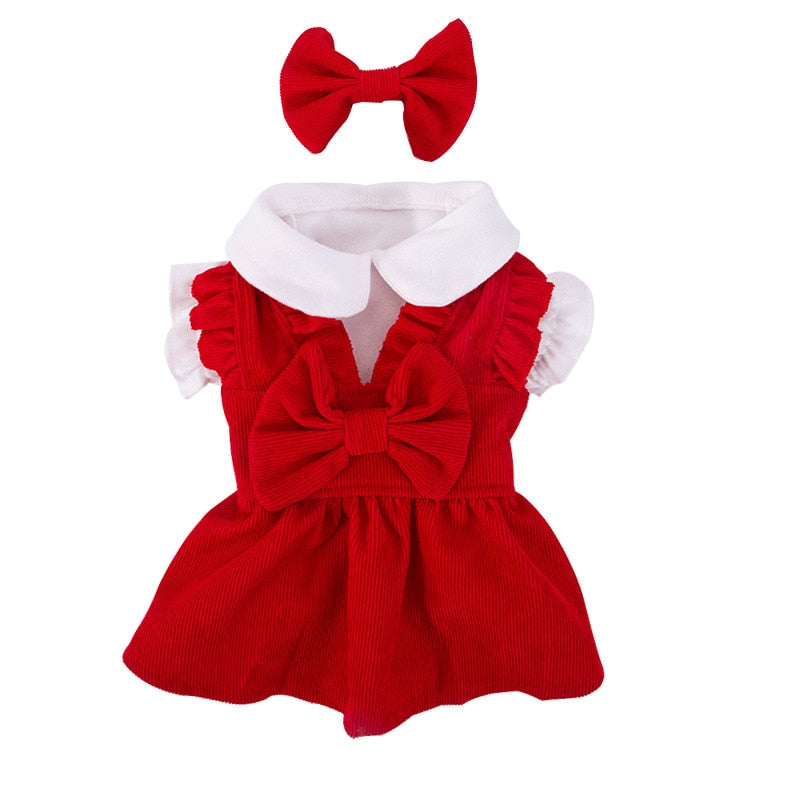 Puppy Bow Knot Dress Set - Pawfection