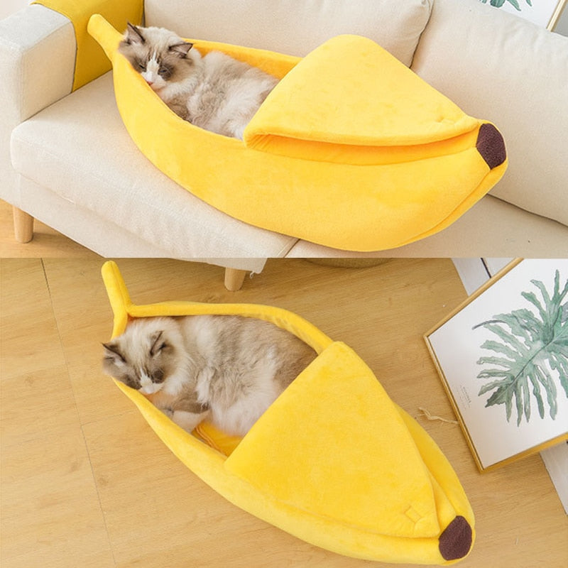 Banana Cat Bed - Pawfection