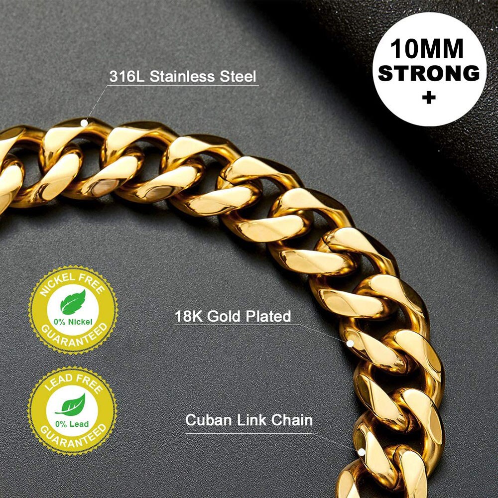 Gold Link Chain Collar for Dogs - Pawfection
