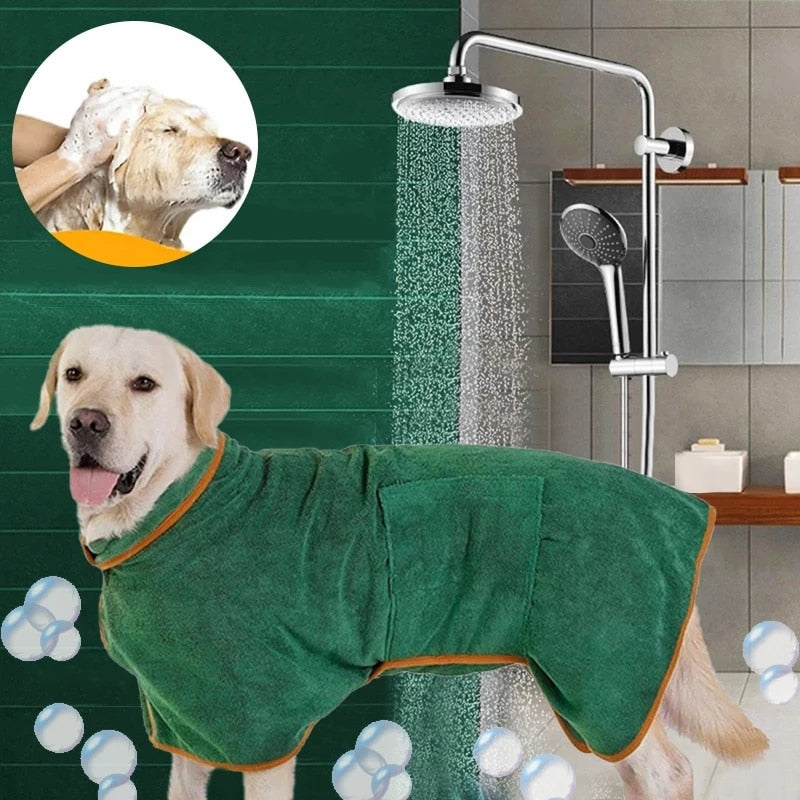 Microfiber Absorbent Dog Drying Coat - Pawfection